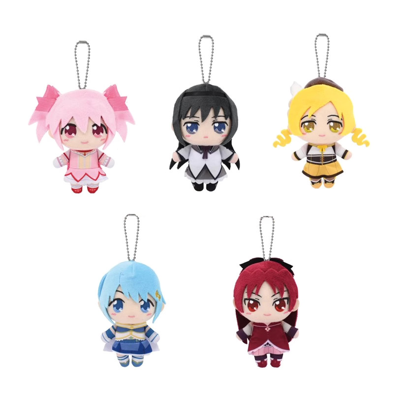 Puella Magi Madoka Magica Anime Kaname Madoka Akemi Homura Tomoe Mami 13cm Cute Plush Bag Keychain