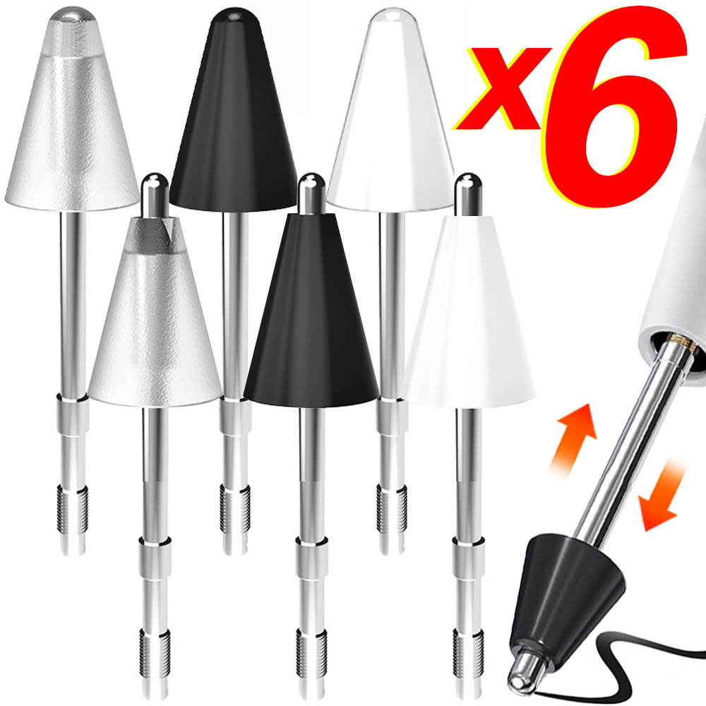 1/3/6PCS Replacement Stylus Pen Tips for Xiaomi Redmi Smart Pencils Nib Metal Wear-resistance Spare 