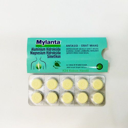 MYLANTA TABLET 1 STRIP @ 10 TABLET / MYLANTA TABLET (HUSNA)
