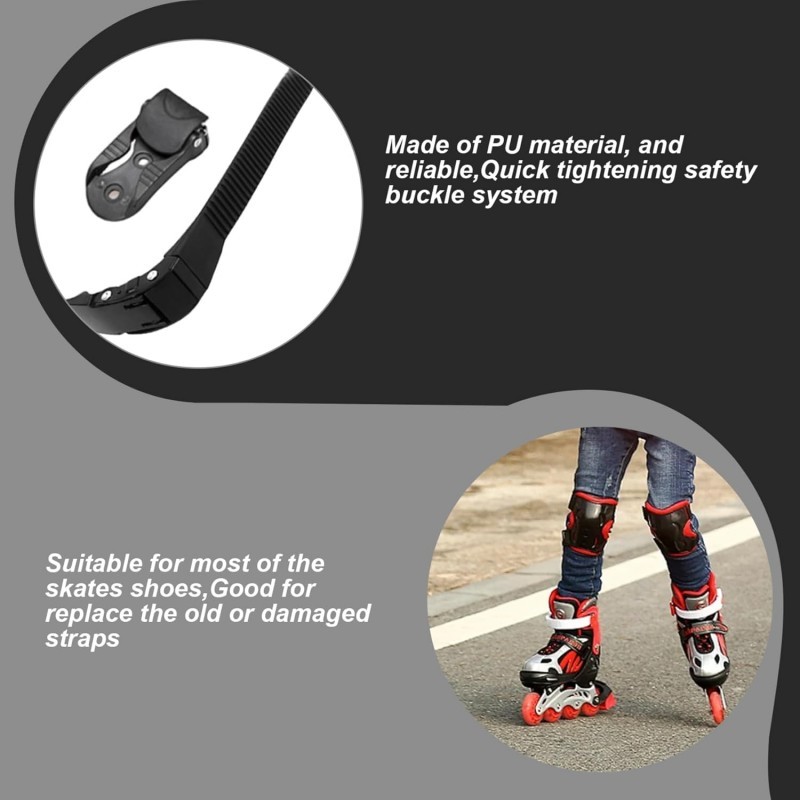 Strap Inline Skate Sepatu Roda Buckle Tarik Dengan Sekrup Strap Buckle Inline Skate Universal Co