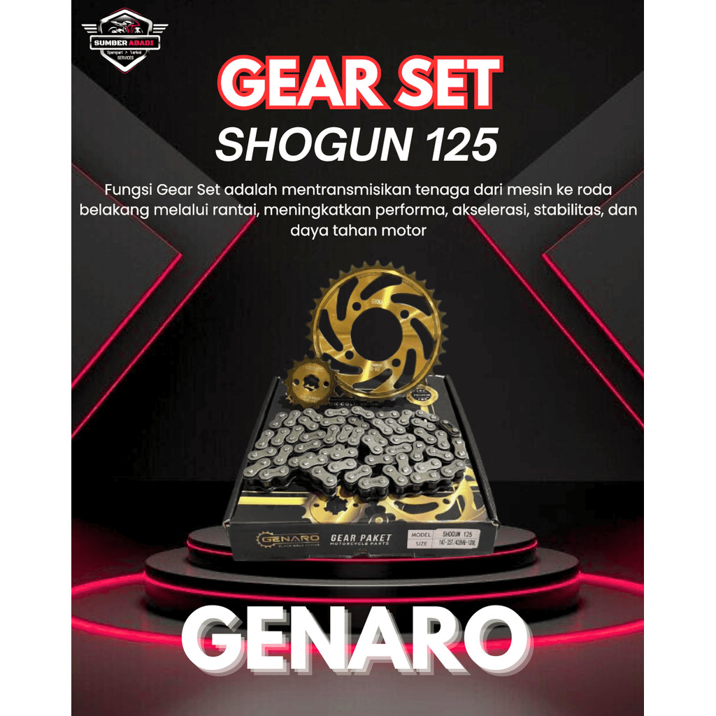 Genaro Gear Set Shogun 125