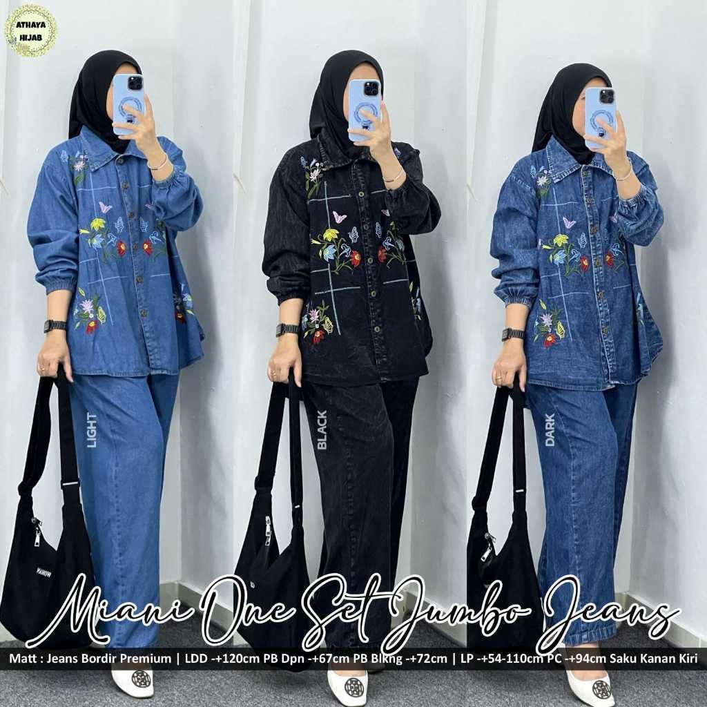 0401     MIANI ONE SET JUMBO JEANS by AtHAYA FASHION