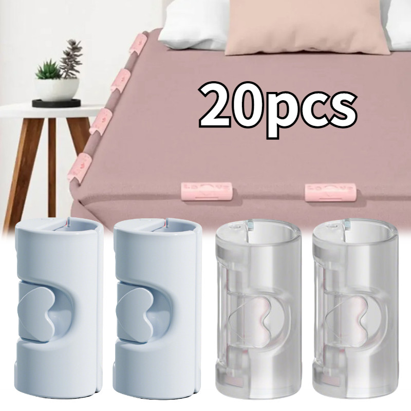 Alat Jepit Sprei Anti Geser 20pcs Penjepit Kasur Sprei Anti Geser Klip Penjepit Sprei Kasur Jepitan 