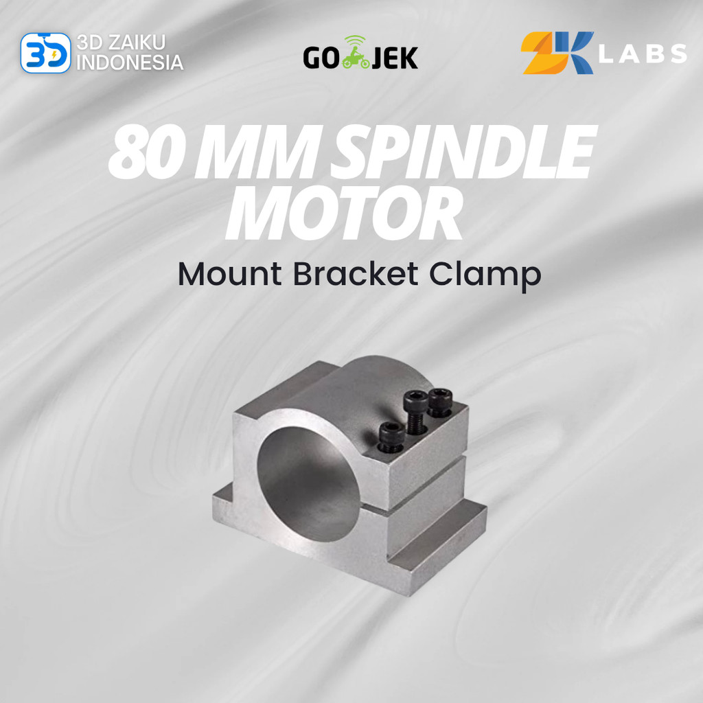 Zaiku CNC Router 80 mm Spindle Motor Mount Bracket Clamp