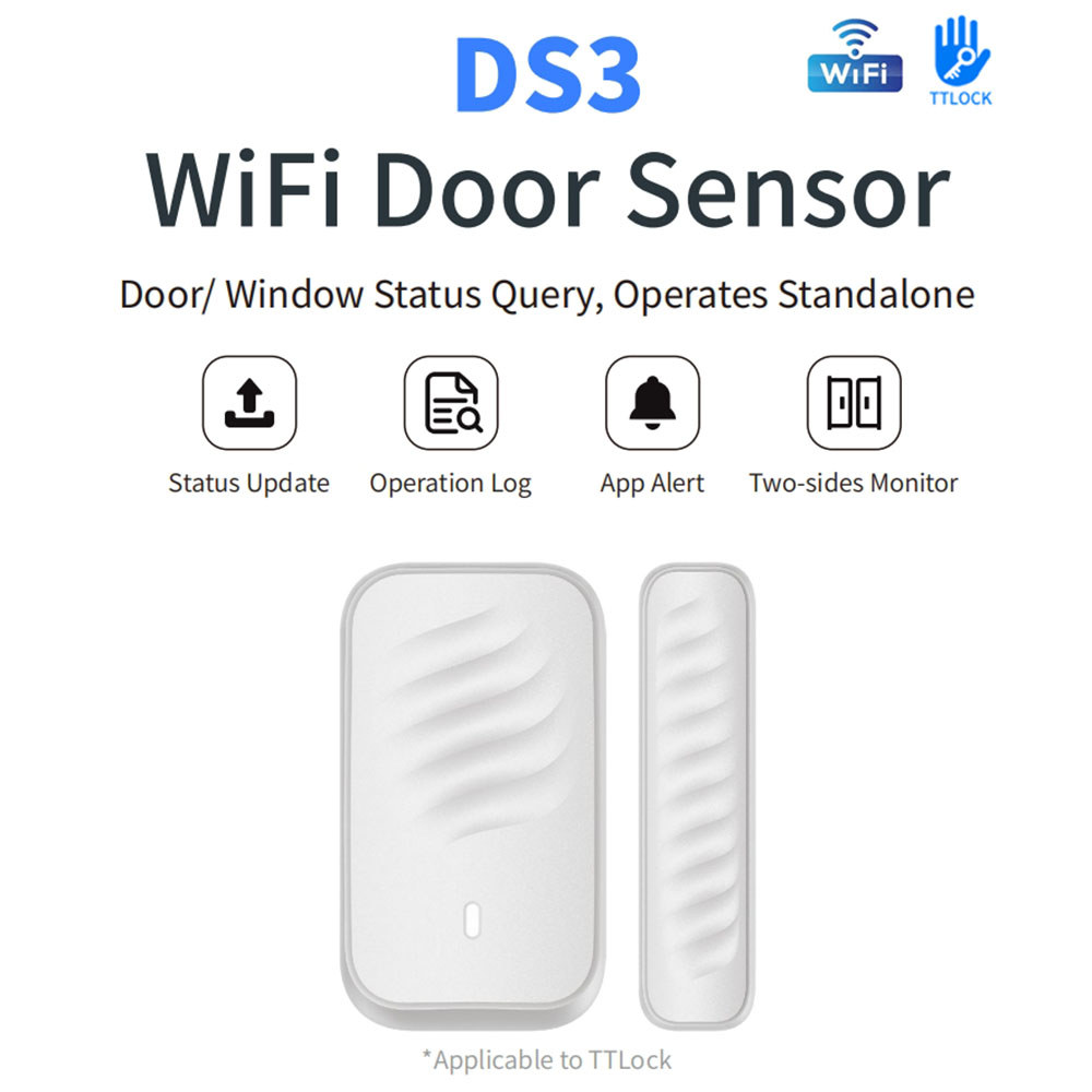 TTLock DS3 Wifi Remote Control Sensor Jendela Pintu Detektor Buka/Tutup Pintu Rumah Pintar Sensor Ko
