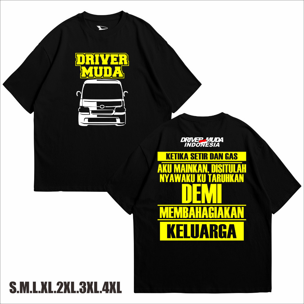 KAOS BAJU DRIVER MUDA INDONESIA GRANMAX GRAN MAX/KAOS MOBIL GRANDMAX DRIVER MUDA INDONESIA TERLARIS
