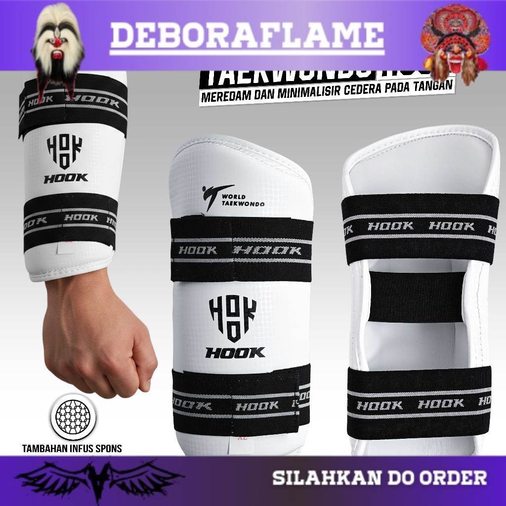 viral kickstraight Pelindung Tangan Arm Guard Taekwondo Hook Kyorugi Pelindung Tangan Taekwondo Hook