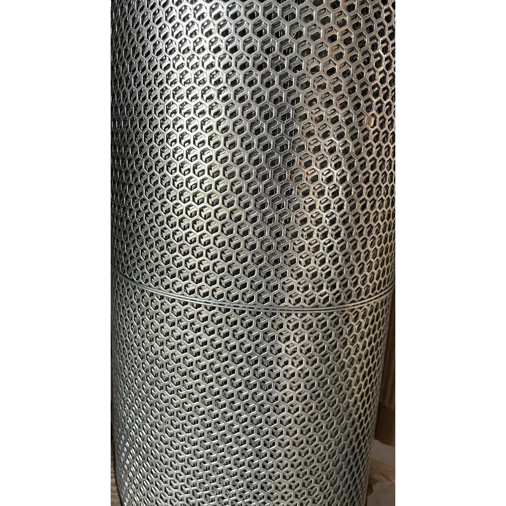 Plat 60x120 - Hexagonal Lubang 6 mm - Plat Besi Ram Speaker - Ram Grill Plat Lubang