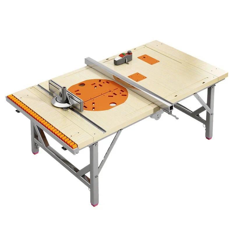 Workbench Multifunctional Sliding Table Saw Small Lifting Operation Table