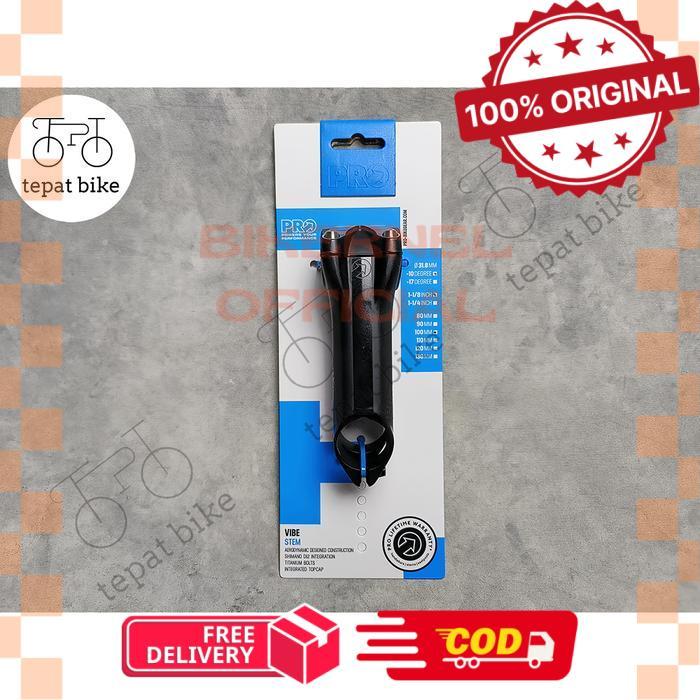 Stem Pro Vibe Alloy 100mm 110mm 120mm 10 Degree Derajat - 146 gram - 100 mm -biker