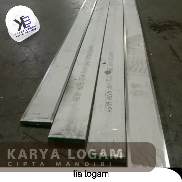 plat strip stainless steel 304 3mm x 50mm x 500mm - strip stainless