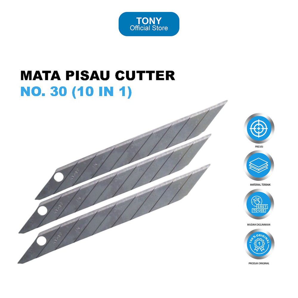Mata Cutter WLXY No.30 - 10 In 1 Hobby Knife Replacement Blades - WLXY 30
