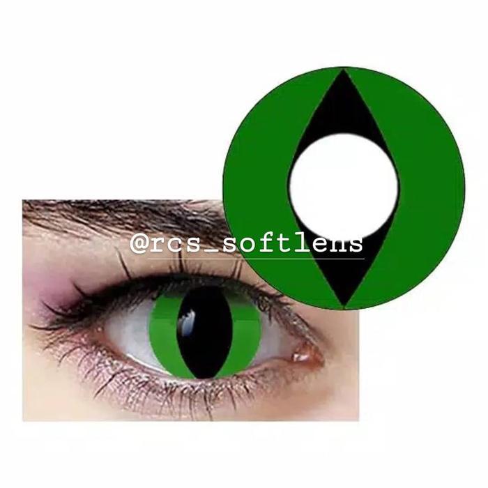 RCS - Softlens Cosplay halloween cat eye blue - GREEN