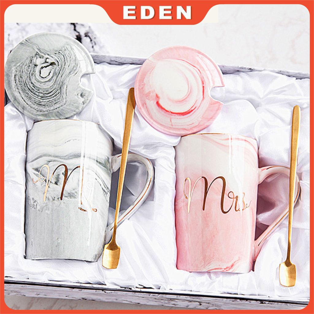 Eden - Gelas Marbel Keramik | Couple Gift Set Gelas Keramik Hampers Souvenir Mug Cangkir Cantik Pars