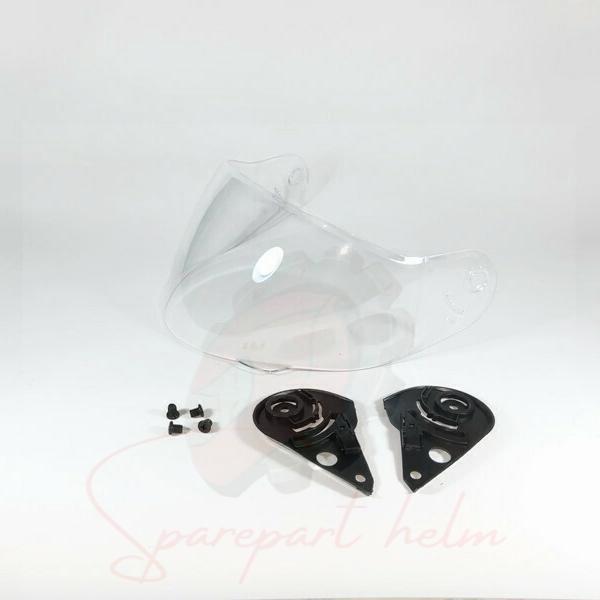 REVZONE Kaca helm Yamaha New Vixion Visor helm Yamaha Full Face Cargloss - K.PTH+Pengunci