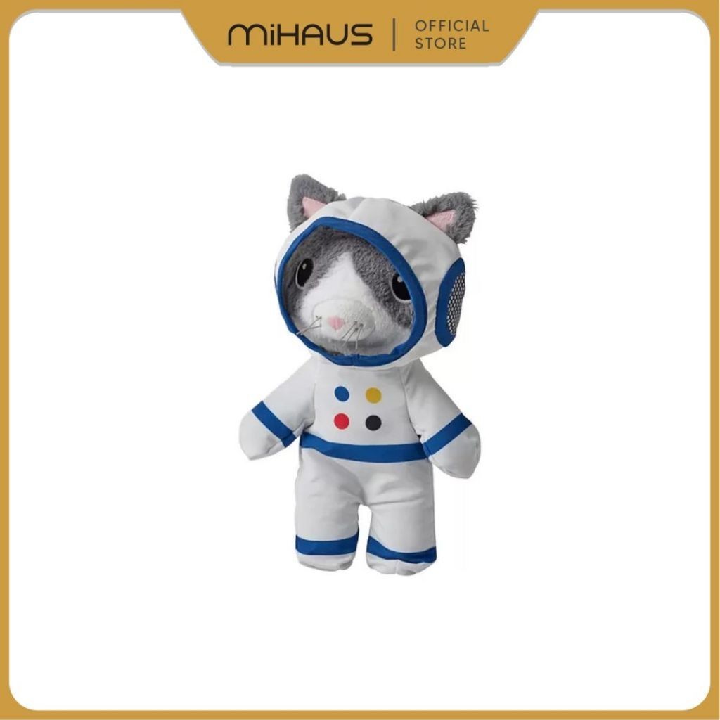 New Arrival IKEA  AFTONSPARV Boneka berkostum motif astronaut, kucing, 28 cm AF6603