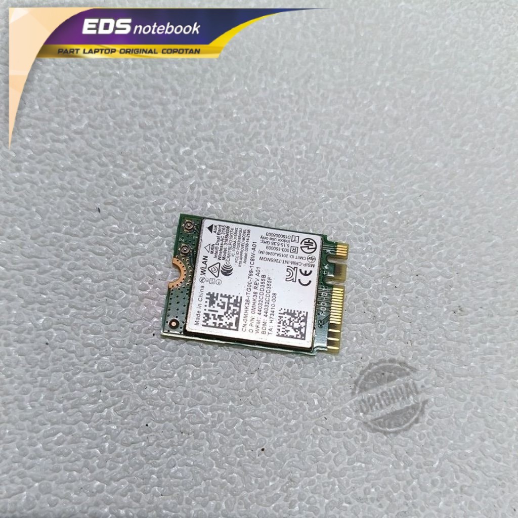 Wificard Wifi Dell Inspiron 15 7567 7000 Gaming P65F LA-D993P