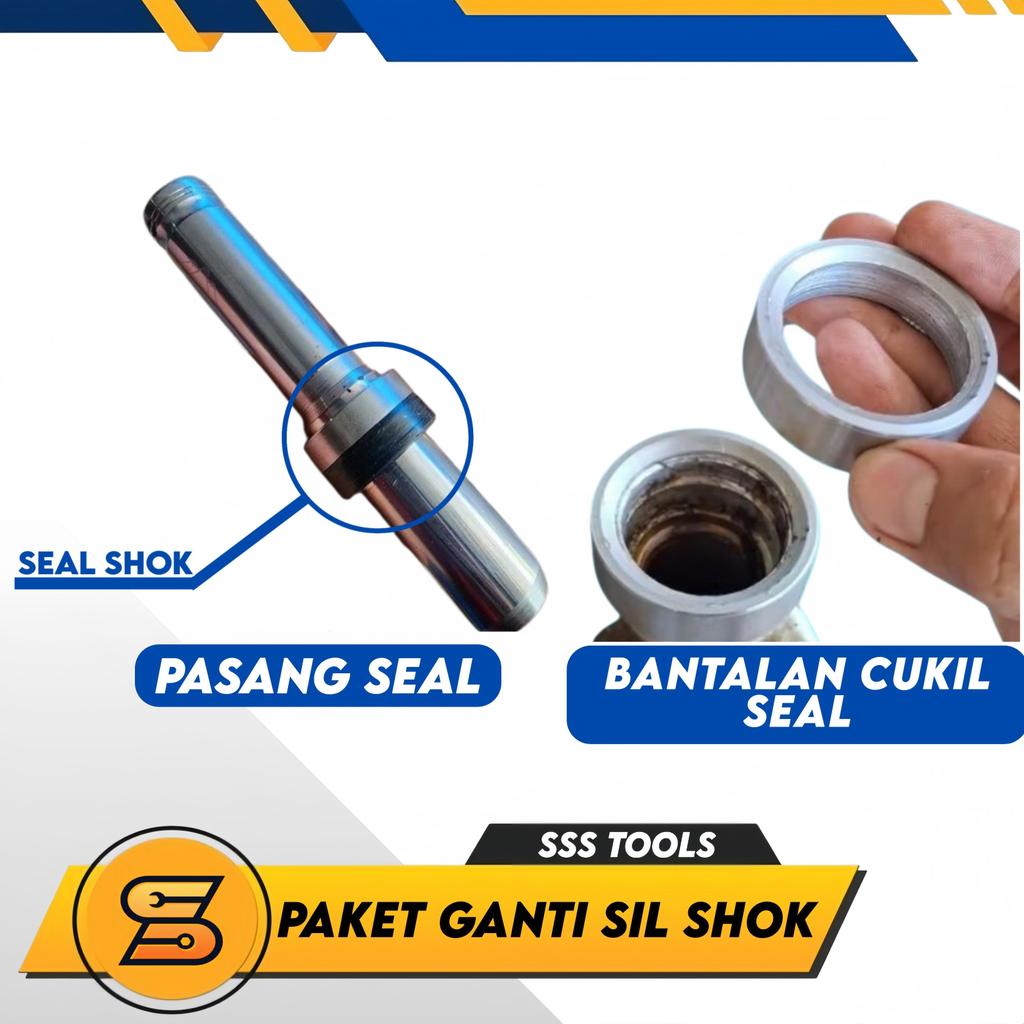 Paket Alat Lepas dan Pasang Seal Sil Shock Depan Motor Bebek Matic As26 Treker Sil Shockbreaker