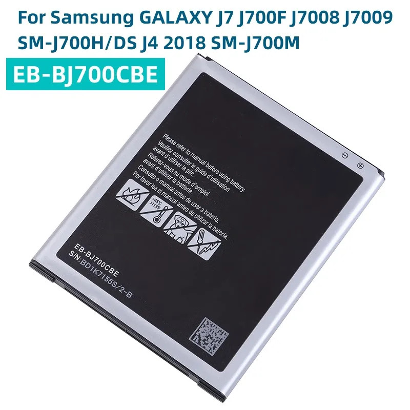 EB-BJ700BBC EB-BJ700CBE Battery 3000mAh For Samsung Galaxy J7 2015 J4 2018 J7000 J7009 J7008 J701F J