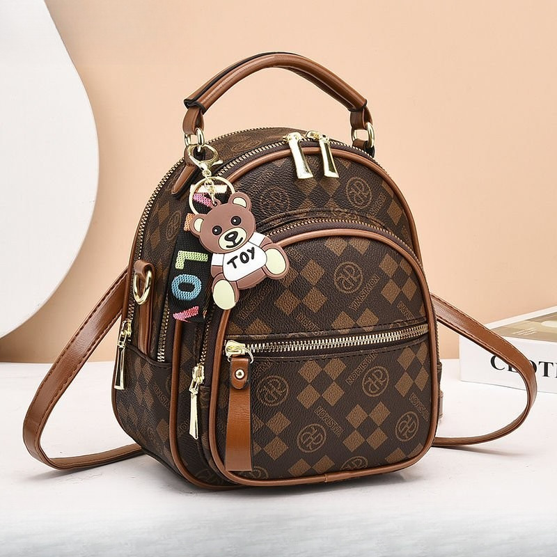 Tas Punggung Wanita Kulit Asli, Tas Bahu Wanita, Kulit Asli Lembut, Tas Penggunaan Ganda, Tas Ransel