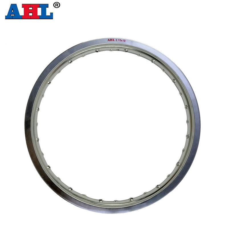 Motorcycle Black Silver Steel Rims Rim 2.15X19 2.15 19 In 2.15*19 32 / 36 Spokes Holes High Strength