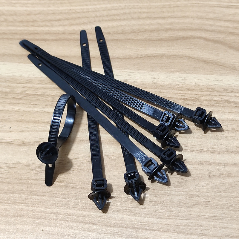 20Pcs Car Nylon Tie Wrap Cable Wire Harness Fixed Fasteners Car Cable Fastening Zip Strap For Car Co