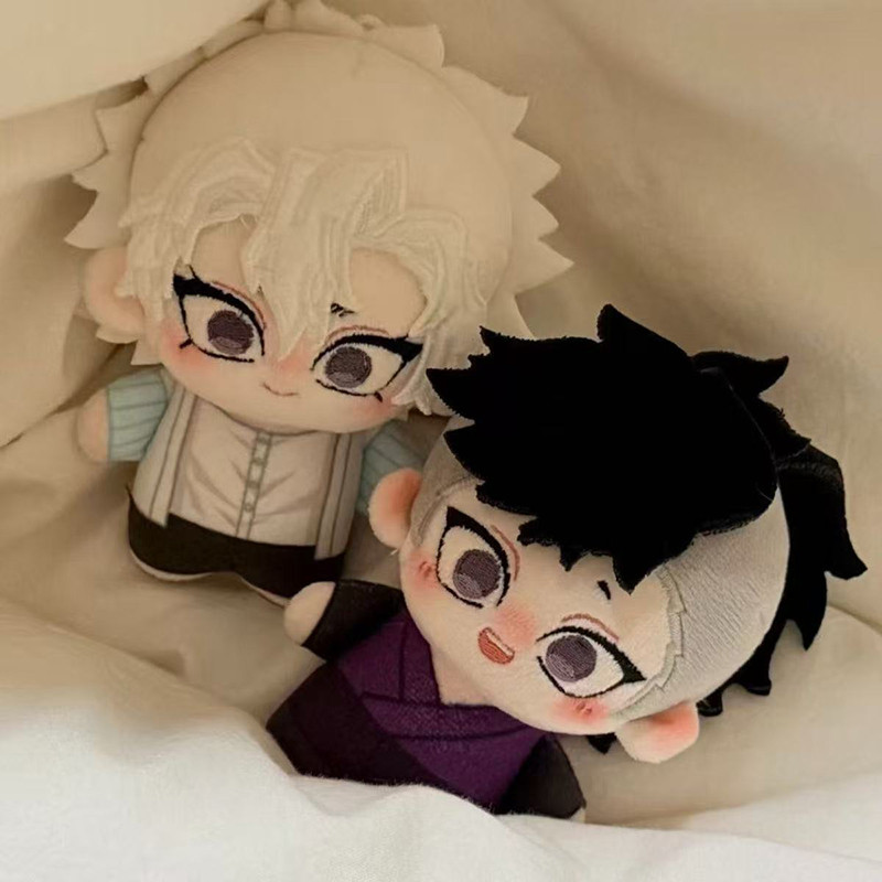 10cm Demon Slayer Shinazugawa Sanemi Plush Doll Pendant Shinazugawa Genya Stuffed Toy Backpack Dolls