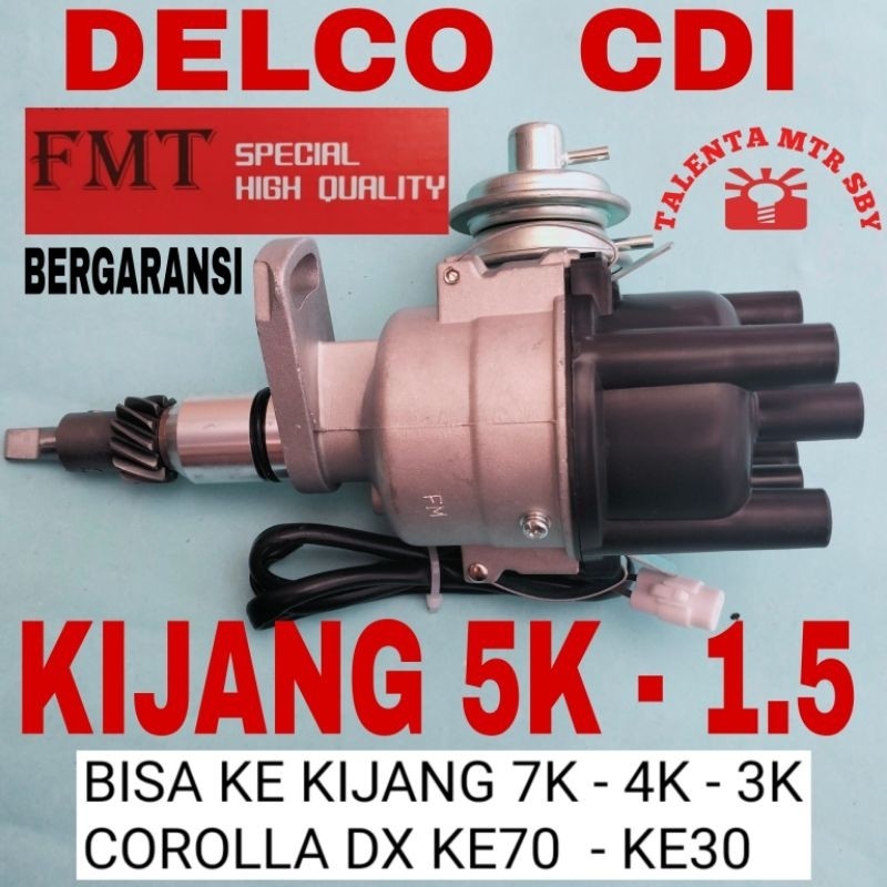 FMT BERGARANSI DELCO CDI KIJANG SUPER 5K BISA  3K 4K 7K DX KE70 COROLLA KE30 KE20 DELKO DISTRIBUTOR.