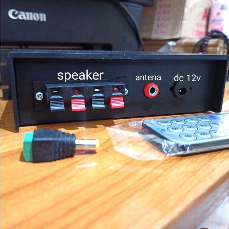 Promo Murah power amplifier bluetooth rakitan 12 v dc stereo 2 × 30watt / tape mobil singledin bluet