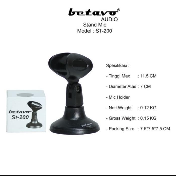 stand mic meja mini betavo /stand mic betavo st 200