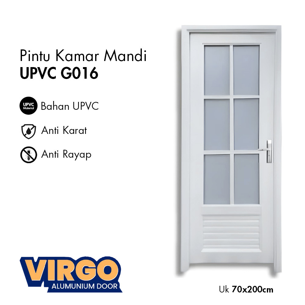 Pintu Kamar Mandi UPVC / UPVC Door 70x200 cm