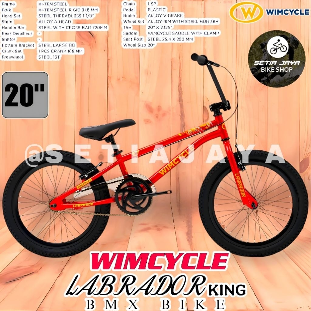 Sepeda Anak BMX 20 Inch WIMCYCLE LABRADOR KING