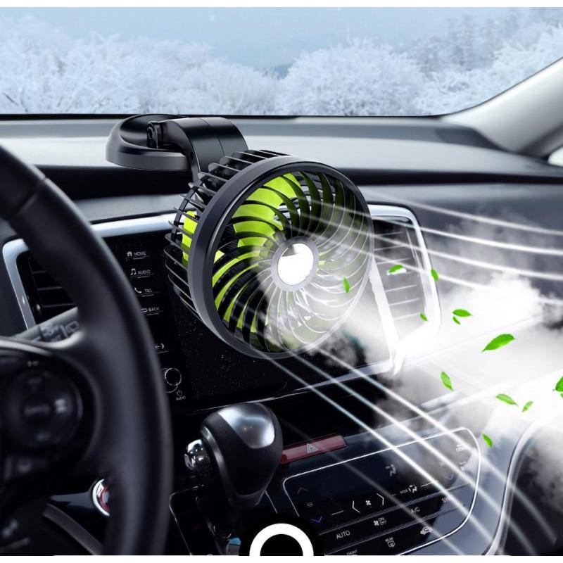 5V Car Mini Fan Universal 360° Adjustable Mini Cooling Fan Vehicle Mounted Single Head Fan 12V/24V L