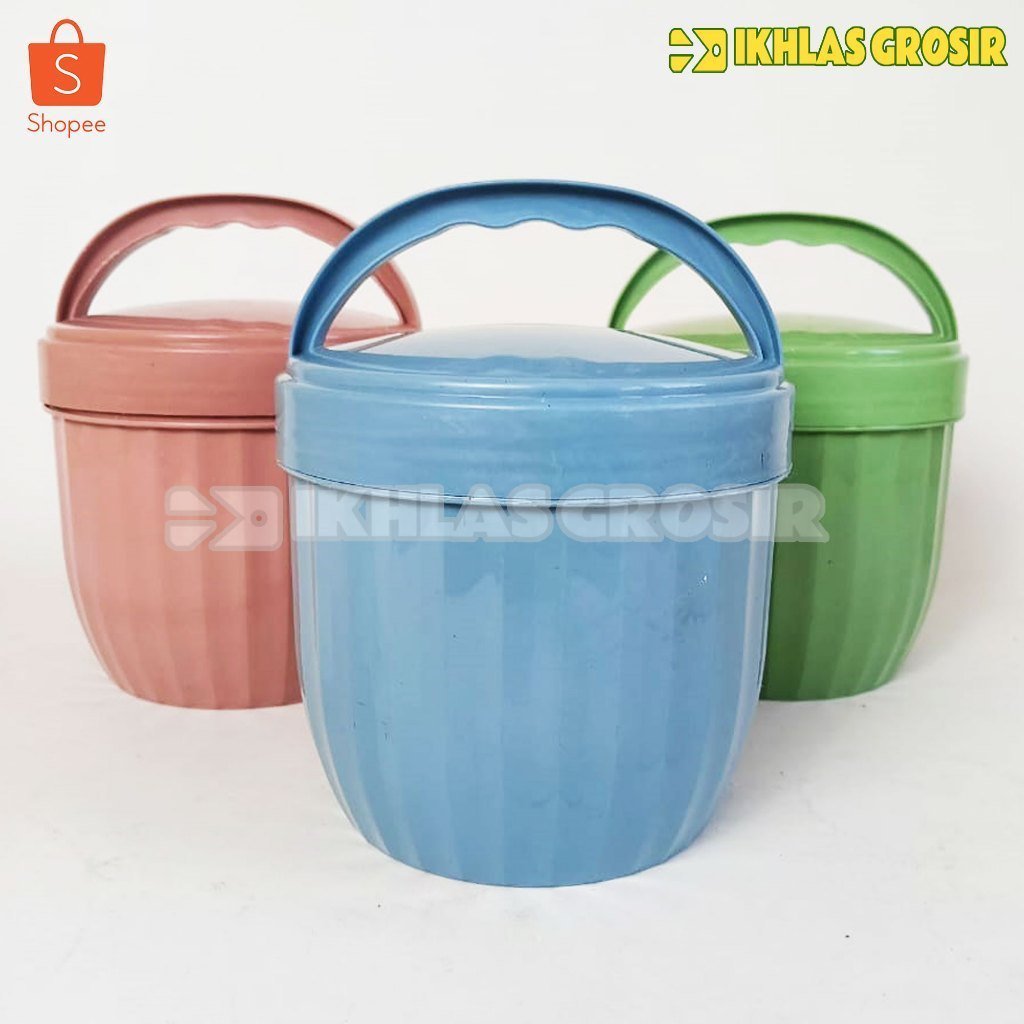 NEW PRODUK DISKON - 12 PCS Rantang Sekat Bekal Mini / Wadah Hajatan Unik / Rantang Nasi Plastik