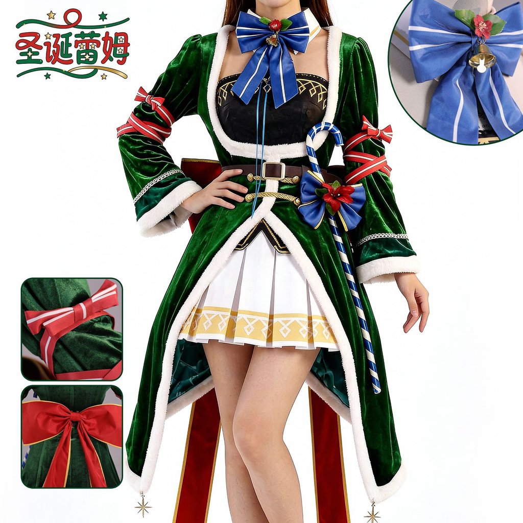 Rem Cosplay From Scratch Life in Another World Emilia Christmas Cosplay Rem Christmas