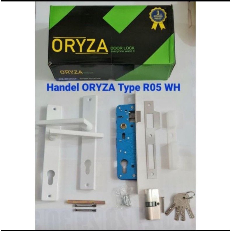 Kunci Pintu Almunium Oryza R05 / Kunci Almunium Oryza Fullset / Kunci Set Pintu Almunium