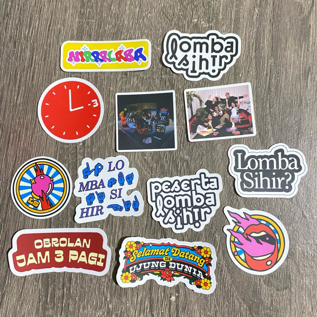 LOMBA SIHIR | COD Sticker Pack Sticker Vinyl Sticker Lomba Sihir majelis bingkai