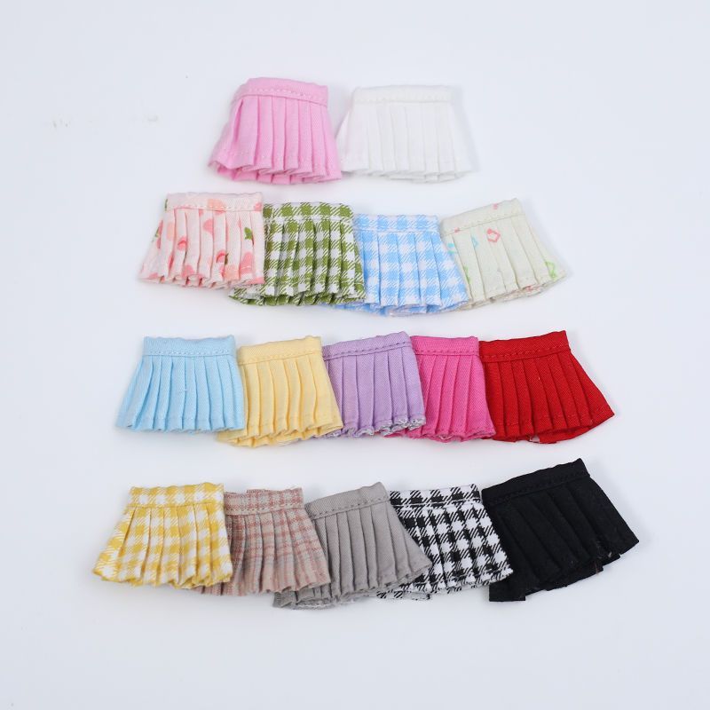 OB11 Doll Clothing Accessories Pleated Half Body Strap Skirt GCS Clay 1/12 Knot Little Pig Doll Clot