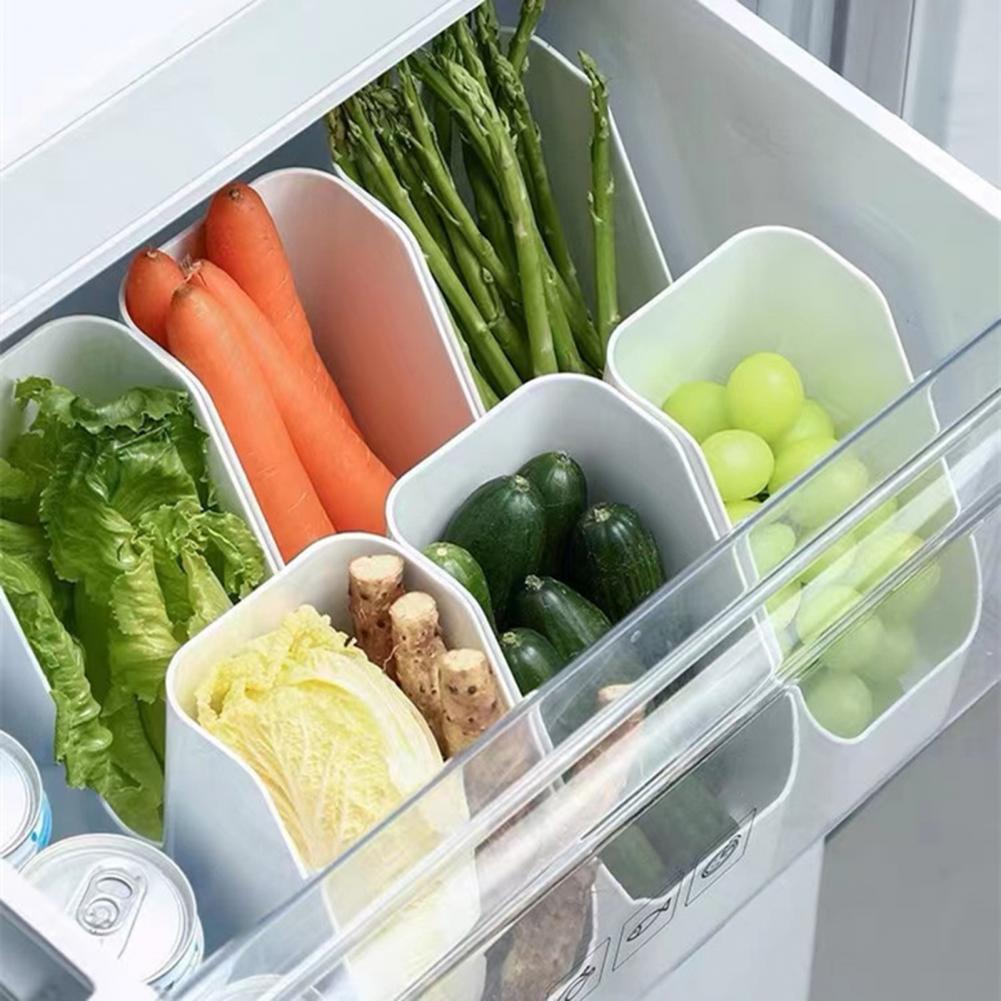 Refrigerator Organizer B Fridge Food Sort Storage Box Transparent Seasoning Storage Box Kitchen Frid