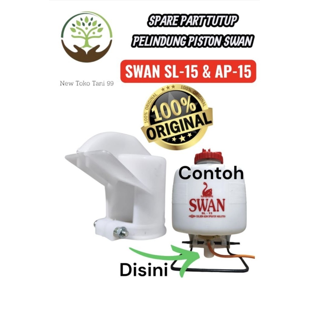 Sparepart SWAN Suku Cadang Helm Pelindung piston untuk Sprayer swan AP15 dan SL15 sparepart tangki s
