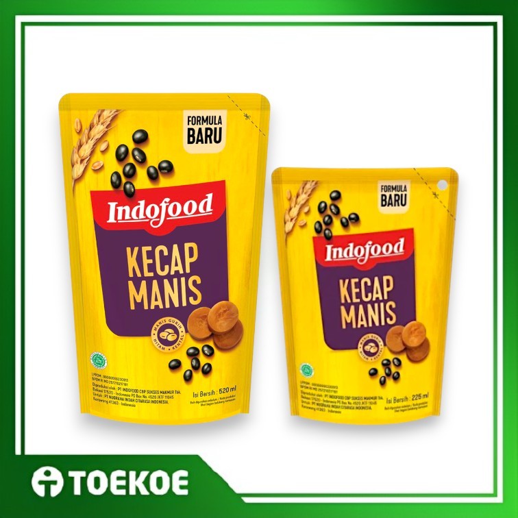TOEKOE Indofood Kecap Manis Refill 225ml / 525ml Kemasan Pouch