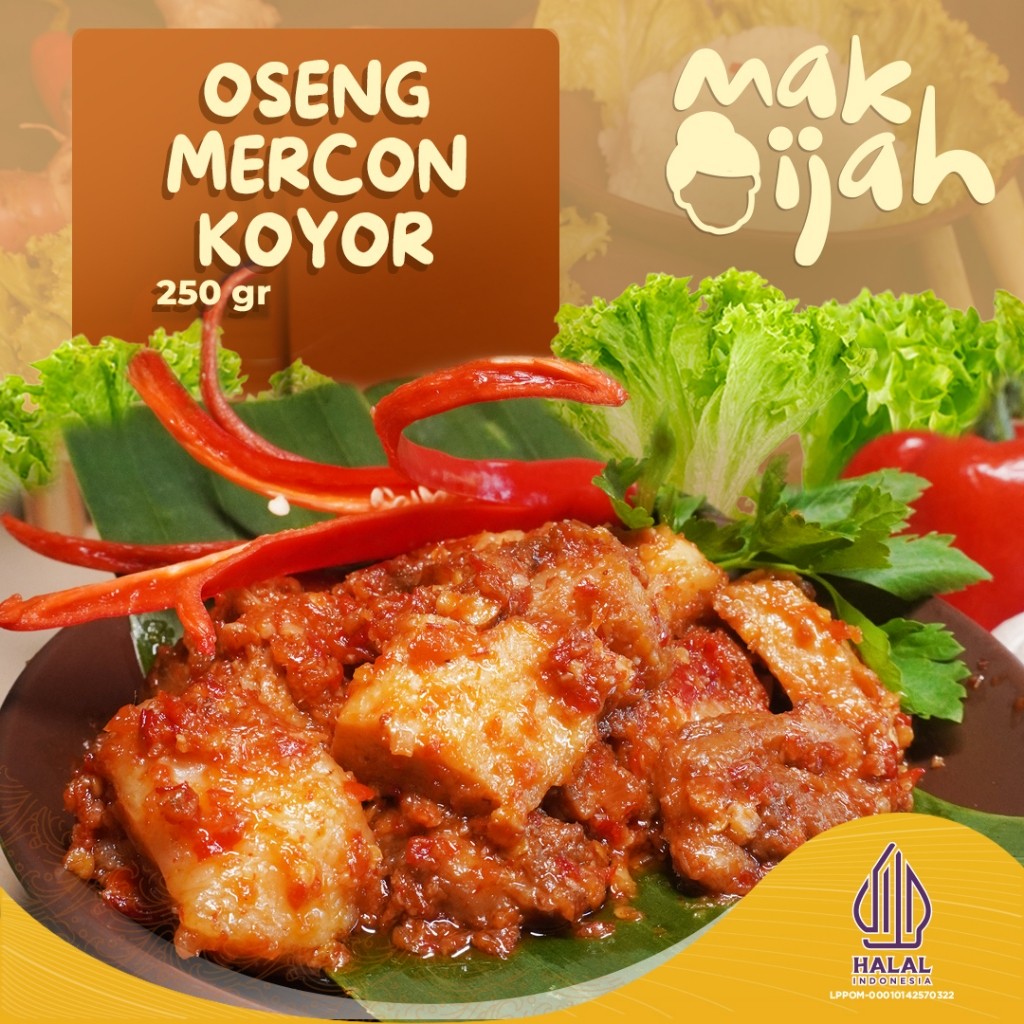 OSENG MERCON KOYOR TETELAN SAPI PEDAS SIAP MAKAN