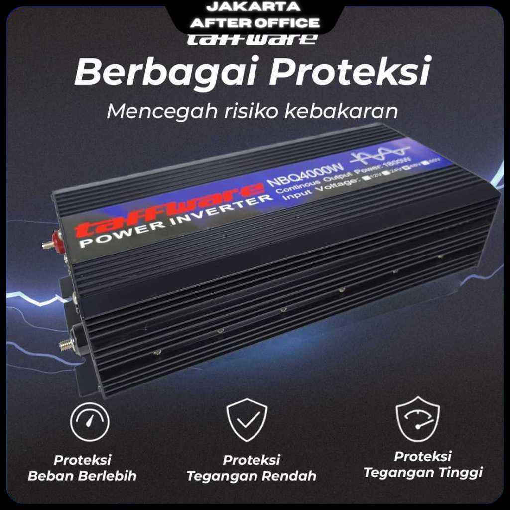 Taffware Power Inverter Mobil Pure Sine Wave DC 48V to AC 220V 4000W - NBQ4000W