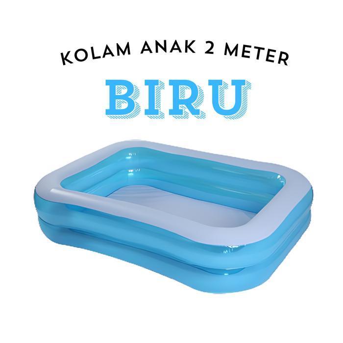 Kolam renang anak 2 meter warna pink dan biru termurah dari kidszone Mainan - Biru 2METER, Hanya Kol