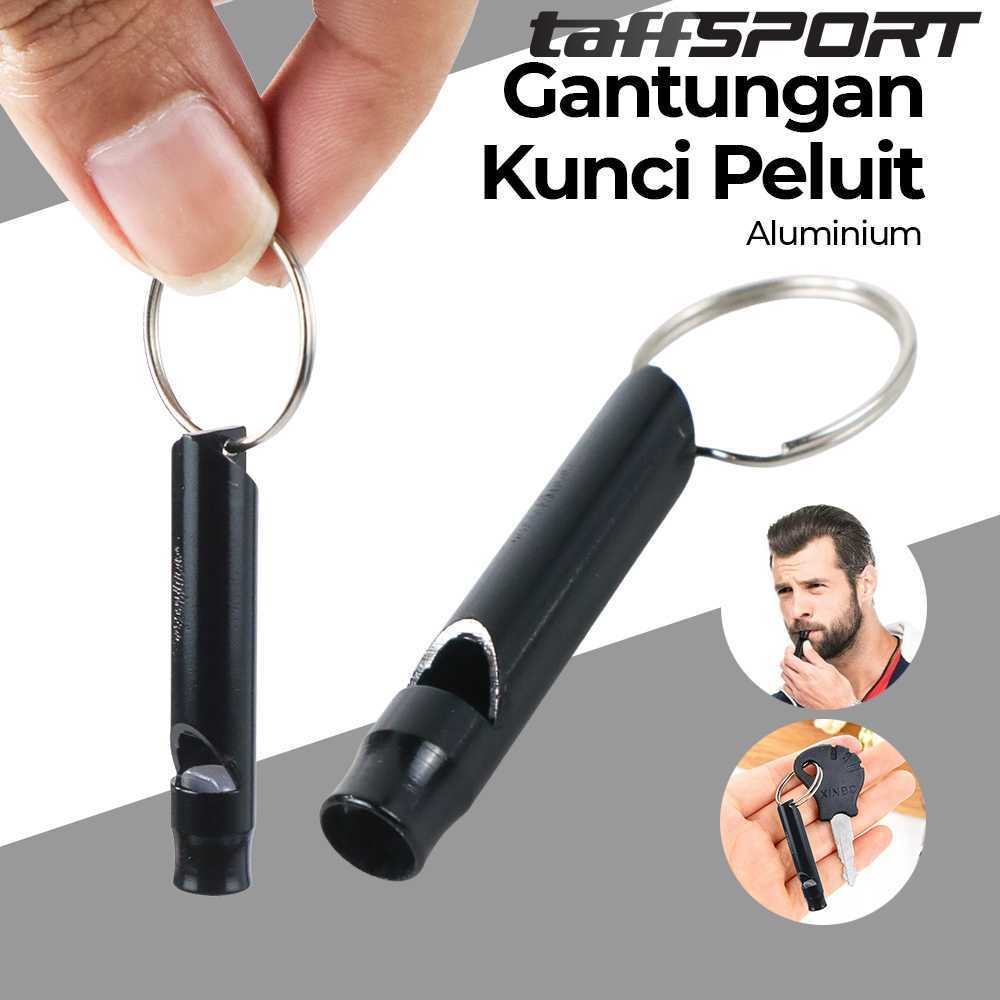 (ORI 100%) (100% ORI) TaffSPORT Gantungan Kunci Peluit Aluminium Keychain - HW1139