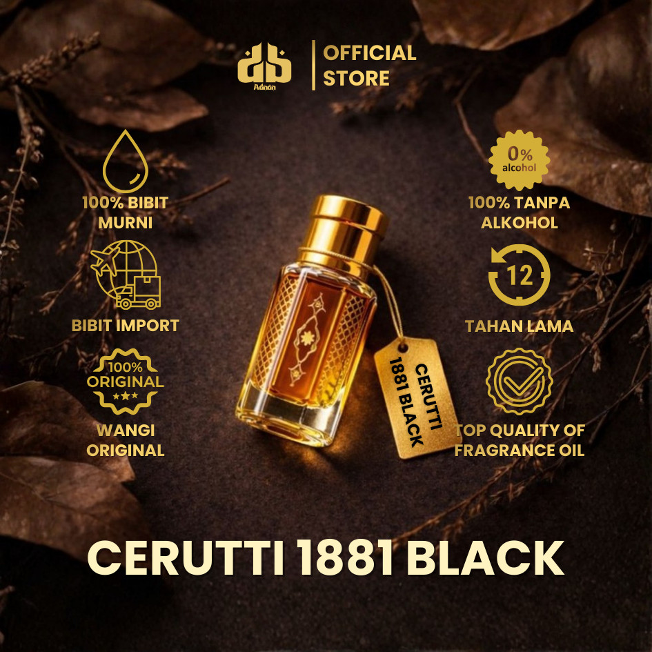 Parfum CERUTTI 1881 BLACK Murni Tahan Lama Extrait De Parfum Non Alkohol