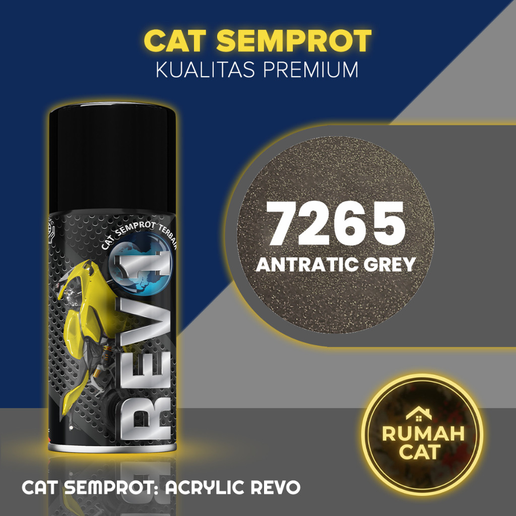 Cat Semprot Acrylic Revo Metallic Antratic Grey 7265  – PILOK PILOX AKRILIK METALIK