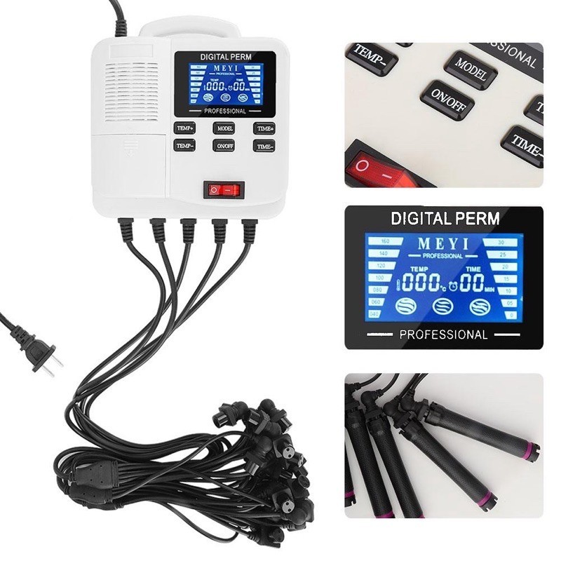 ALAT KERITING RAMBUT / PTC DIGITAL PERM / CURLY PERMANEN / ROLL LISTRIK 220Vambrose