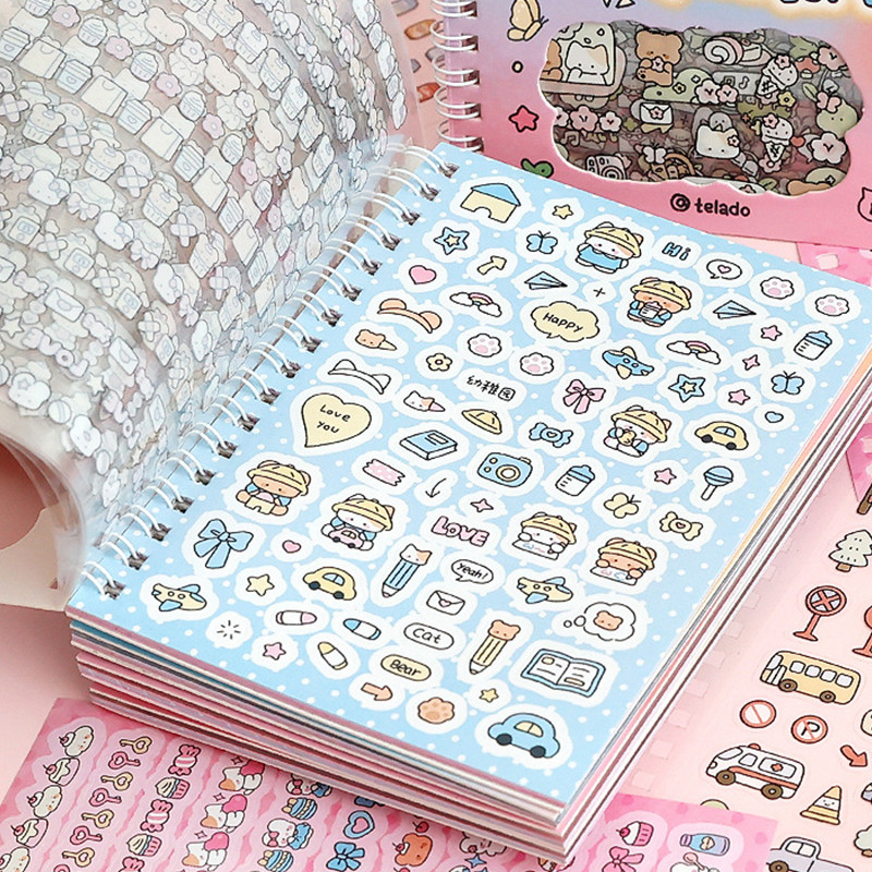 Cute Kpop Decorative Sticker Book Washi Paper Journal Y Material Decoration Kawaii Stickers Scrapboo