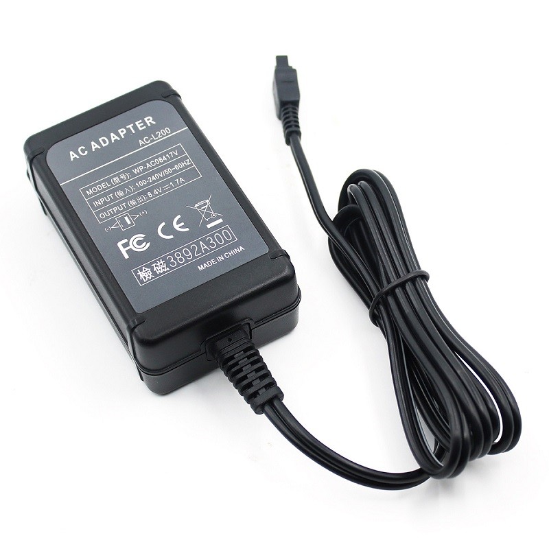 AC-L200 AC Power Adapter for Sony Handycam Camcorders DCR-SX40 SX44 SR45 SR47 SX63 SX65 SX85 DCR-DVD